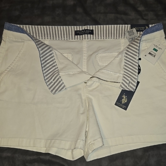 U.S Polo-  Shorts Size: 16- White- NWT - Picture 6 of 10